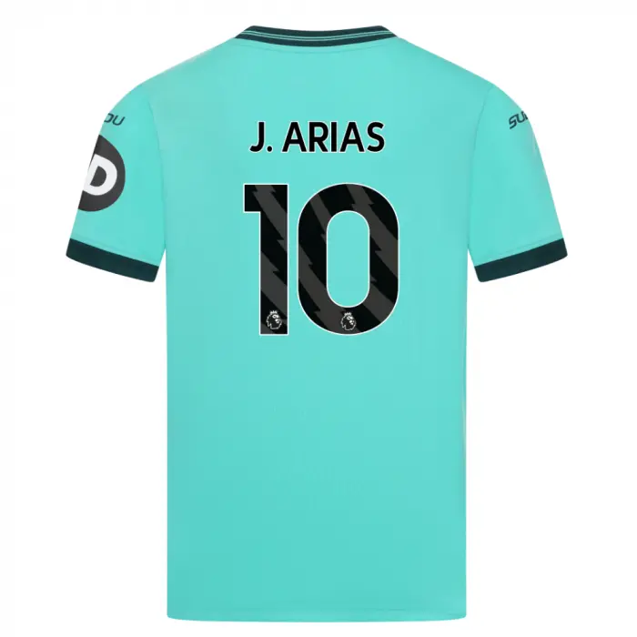 Wolverhampton Wanderers Kits Shop | 2025-26 Wolves Away Shirt – Junior J. ARIAS 10 Wolves Jerseys and Gear